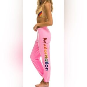 Aviator Nation Pink Joggers Medium *Please Read*